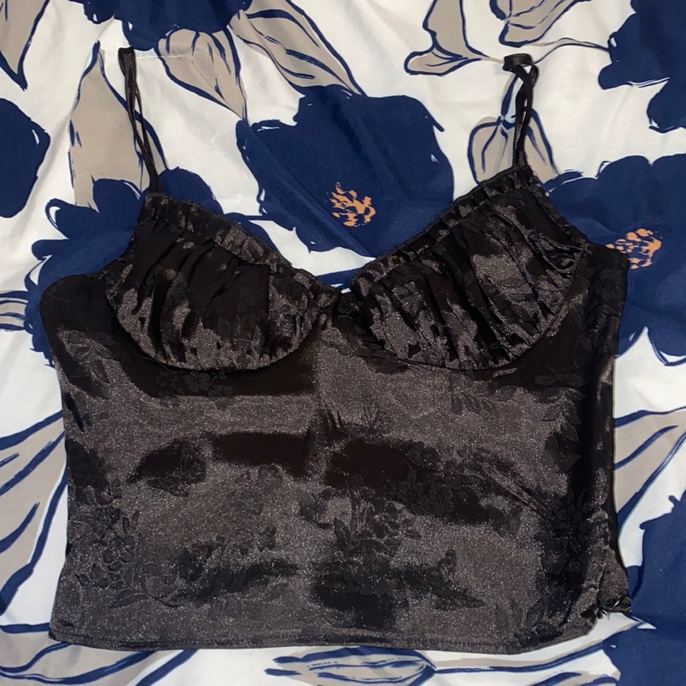 LA Hearts Bustier Jacquard Tank Top xs